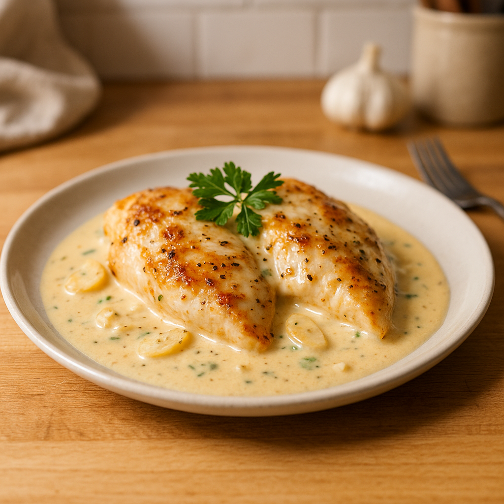 creamy garlic chicken