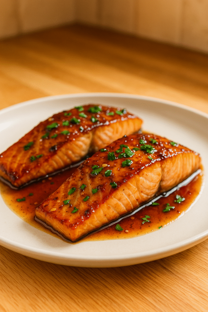 maple garlic salmon 2